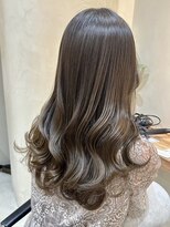 ヒビヲ(HIBIO) 脱白髪染めハイライトカラー大人ベージュカラー艶カラー30代40代