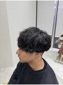 波巻きパーマ