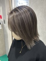 ラック(LUCK)&nbsp;バレイヤージュ/船橋/くすみベージュ/細めハイライト