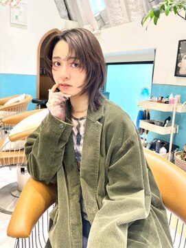 ロンド レグリーズ 立川(Lond leglise) イメチェン外ハネボブ美髪×ブリーチなしレイヤー韓国(立川)