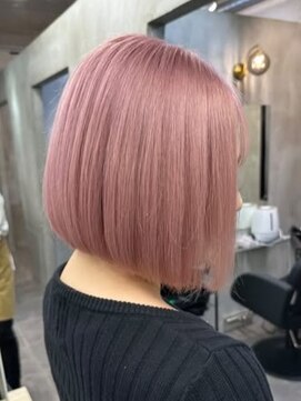 ナンバーウルス 名駅店(N° ulus) 【number ulus】ピンクベージュ×ミニボブ