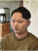 渋髪6:4分けリバースフェード【メンズカット/倉敷/中島】