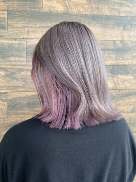 リード バイ ラグーン(LEAD by LAGOON) グレージュ/ラベンダーカラー/インナーカラー