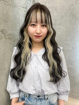 アロ 大阪梅田(alo) 【momoa】インナーブロンドヘア《ブリーチ/大阪梅田》