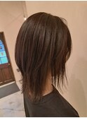 髪質改善ストレート×ミディアムウルフ