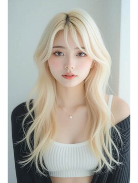 エルサザリープ 三宮(Elsa the leap) 【ブリーチカラー/ダブルカラー】ホワイトブロンド/ブロンド