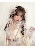 ヘアアレンジリボンアレンジヘアセットリボンヘア着物アレンジ