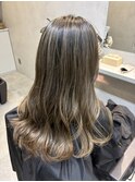 地毛を活かた地毛にハイライト！福岡ハイライト/福岡白髪ぼかし
