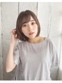 nalu新宿/髪質改善/縮毛矯正/透明感/丸みボブ/新宿
