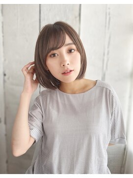ナル 新宿(nalu) nalu新宿/髪質改善/縮毛矯正/透明感/丸みボブ/新宿