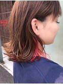 インナーカラー×レッド