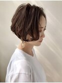 抜け感ショートボブ