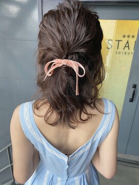 スターズ 渋谷(STARS) モテハーフアップアレンジ