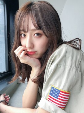 アイティー バイ アルバム 中野店(IT by ALBUM) ラフウェーブ_ホワイトアッシュエアリーミディ_48039