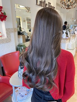 リトルフェイスウノ 新越谷西口駅前店(little face UNO) 透け感ベージュロング