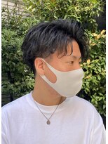 ドルクス 日本橋(Dorcus)&nbsp;メンズパーマ　かきあげアップバング　大人のツーブロック