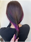 *ハイライトインナーカラーショートボブ新百合ヶ丘