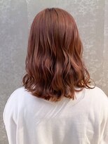 アイティーバイアルバム 松戸店(IT by ALBUM) ピングベージュ_外ハネボブセクションカラー_ba367601