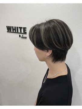 アンダーバーホワイト 阪神西宮店(_WHITE) メンズ　外国人風ハイライトからー