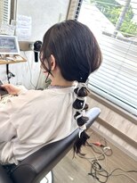 ヘアーリゾートガーデンバイトロント 船橋法典店(Hair Resort Garden by Toronto)&nbsp;編み下ろしアレンジ【船橋、西船橋、市川大野、新船橋、塚田】