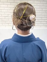 トルネード(TORNADO) 卒業式ヘア成人式ヘア振袖袴着付け ヘアセット 金箔 水引きK0811