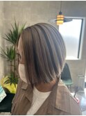 白髪ぼかしハイライト