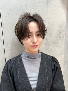 ヴェイン 渋谷(vain) 大人ショートボブ丸みショートカットマッシュショート前髪あり