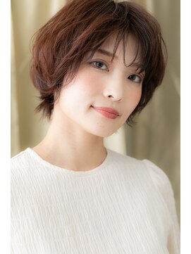 カバーヘア イヴ 戸頭店(COVER HAIR EVE) □ベビーピンクくせ毛風マッシュパーマ305-3戸頭30代40代50代