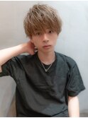 束感モテる/ツーブロック/ハイトーン/ハイライト/メンズマッシュ