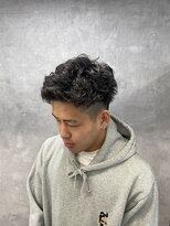 リプレイ 草津店(RIPLAY)&nbsp;ダークアッシュ/アッシュブラック/カルマパーマ/ベリーショート