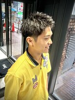 アウル 心斎橋(owl) 【刈り上げ×スパイキーショート】短髪/メンズカット/ピンパーマ