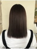 30代40代髪質改善ココアブラウン艶感ストレート透明感赤み消し