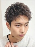 渋谷メンズサロンフェザーパーマショートツイストスパイラルヘア