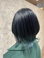 ヘアー ブランコ(hair Blanco) インナーカラーアクアグリーン