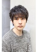大人男子にオススメのニュアンスパーマウルフ