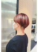 ハンサムショート×ハイライト
