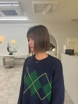 デビュー 沖縄泡瀬店(Debut) ホワイトグレージュ/デジタルパーマ/チェリーブラウン/沖縄市