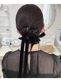 タイトなツインアップ(ヘアセットサロンAchieve)