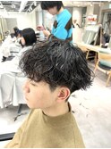 刈り上げマッシュ×緩めシャドウパーマ【松戸/メンズ】