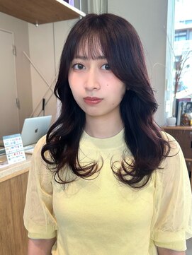 エルム 原宿 表参道(yelm) ブリーチなしでできるピンクブラウン韓国レイヤー