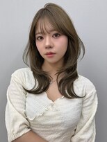 ロンドイディールバンダイ 新潟万代(Lond ideal) アプリコットオレンジくびれヘアハイライトカラー