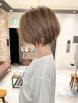 バンプ ギンザ(BUMP GINZA)&nbsp;30代40代50代白髪ぼかし髪型白髪染め面長細目ハイライト伊