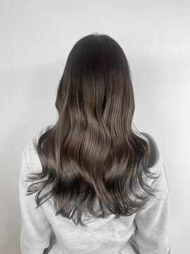ヘアデザイン アンジェロカフェ(Hair Design Angelo cafe) グレージュ/ロングスタイル/20代30代40代
