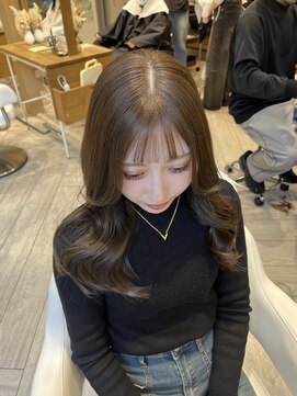 アヴァンス 広島本通店(AVANCE.) 黒髪カタログ/クラゲヘアー/オリーブグレー/