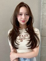 シーク 天神(SEEK)&nbsp;松尾菫菜/レイヤーカット/ベージュカラー/韓国ヘア