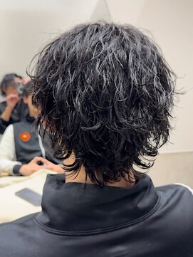 波巻きスパイラルウルフ【メンズ/パーマ/眉毛/沖縄市/美里】