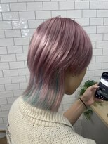 ループウエスト(LOOP WEST)&nbsp;ピンク×ターコイズ 1229