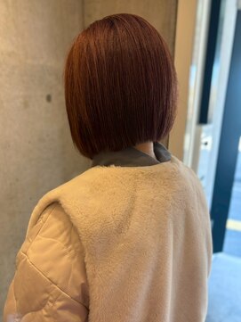 ロッカヘアエジェ(ROCCA hair eje.) ツヤ感ブラウンの美フォルムボブココアベージュ