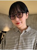 大人可愛い小顔フルバングマッシュショートベリーショート