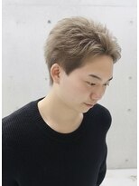 アジールヘア 東上野店(agir hair) グレージュ/メンズ/スパイキーショート/ブリーチ/ダブルカラー